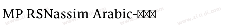 MP RSNassim Arabic字体转换 MP RSNassim Arabic字体转换